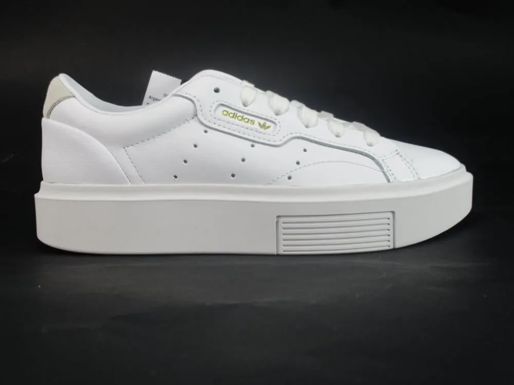 Adidas Originals scarpa sneakers da donna con zeppa Sleek Super EF8858 bianco