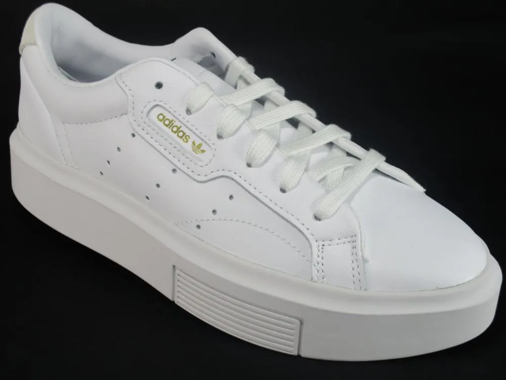 Adidas Originals scarpa sneakers da donna con zeppa Sleek Super EF8858 bianco