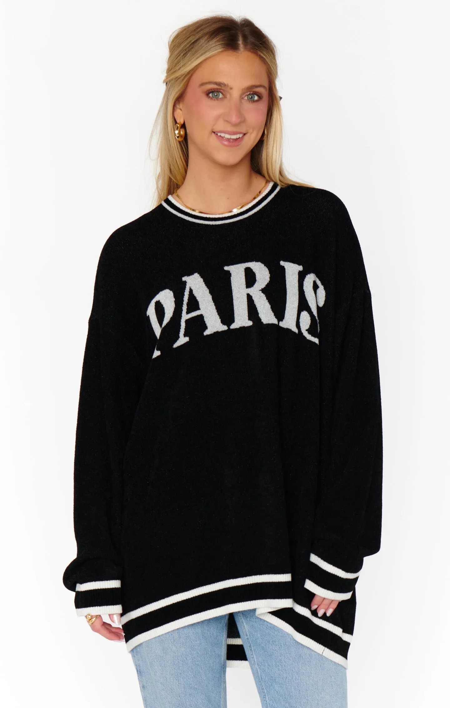 Adventure Sweater ~ Paris Graphic Knit