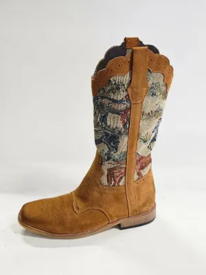 Amie Print Cowboy boots