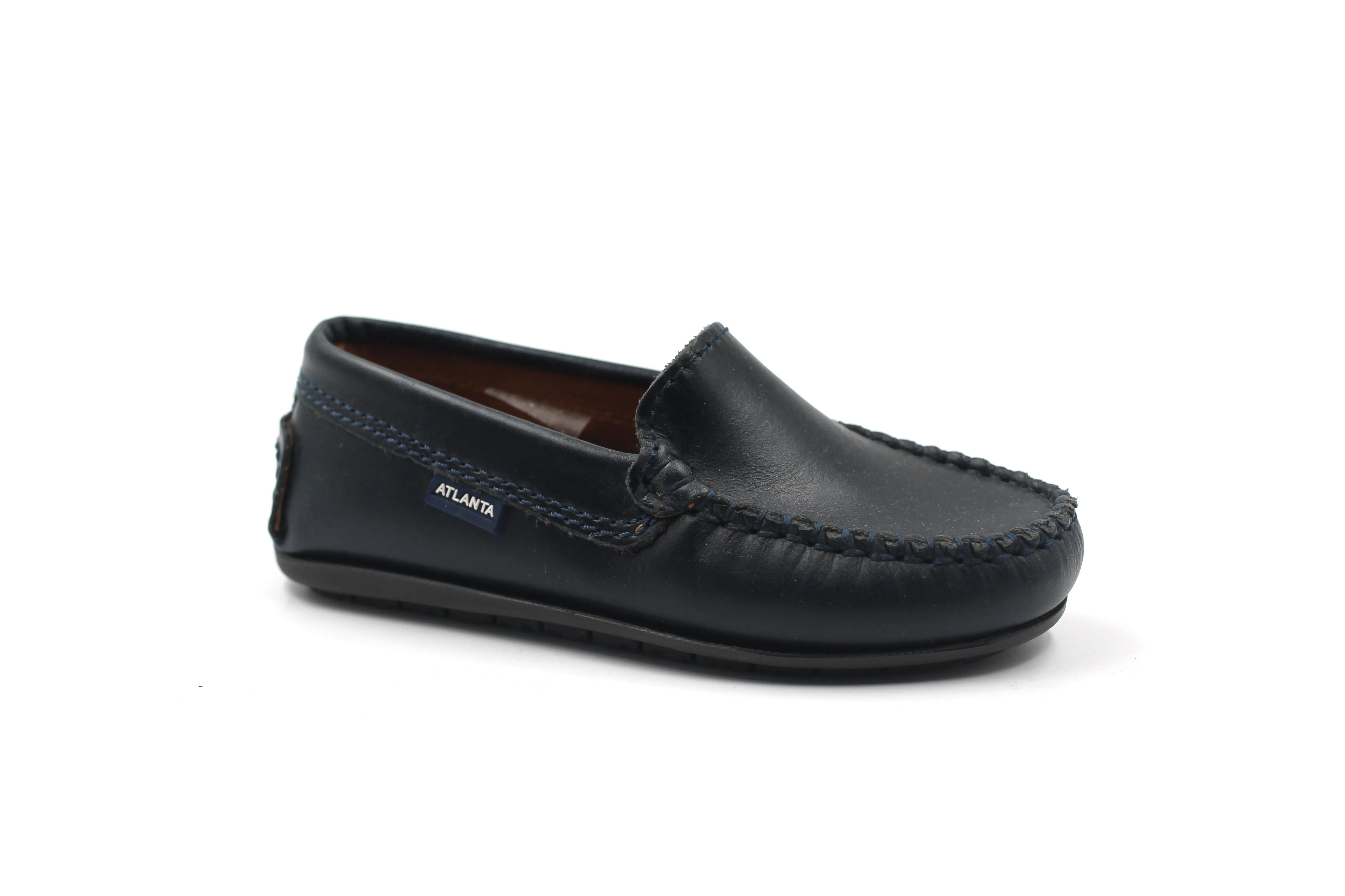 Atlanta Blue Navy Smooth Loafer