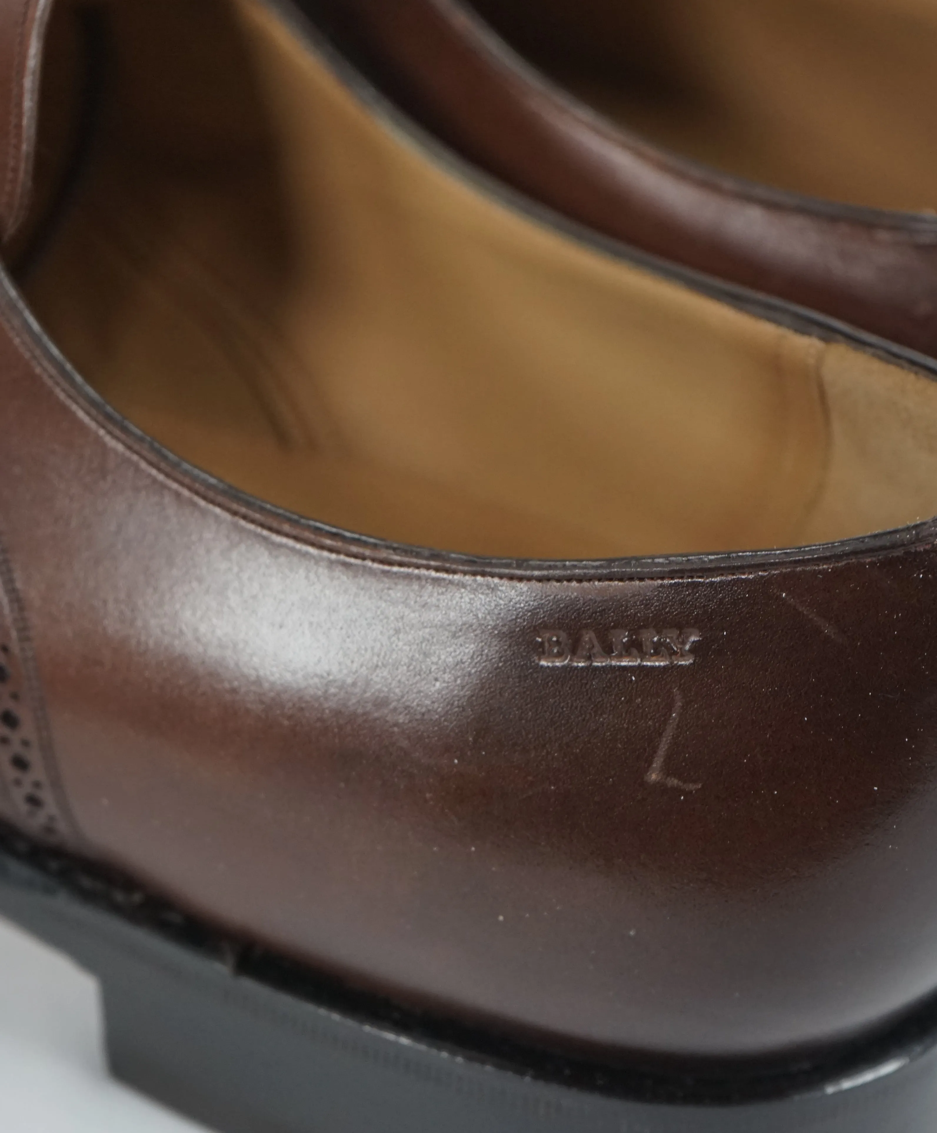 BALLY - “SCRIBE” Goodyear Welt Brown Hand Made Oxfords - 8.5