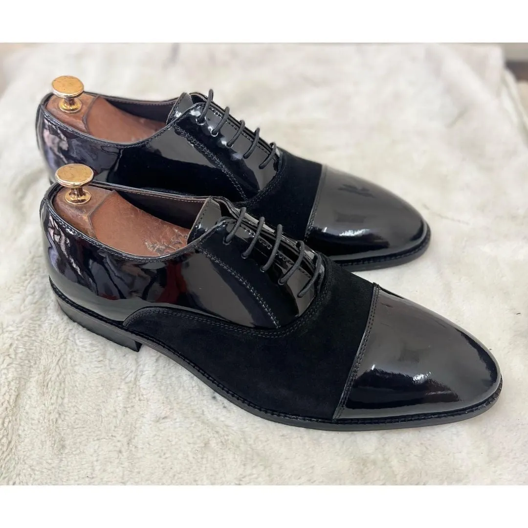 Black Patent Combi Oxfords