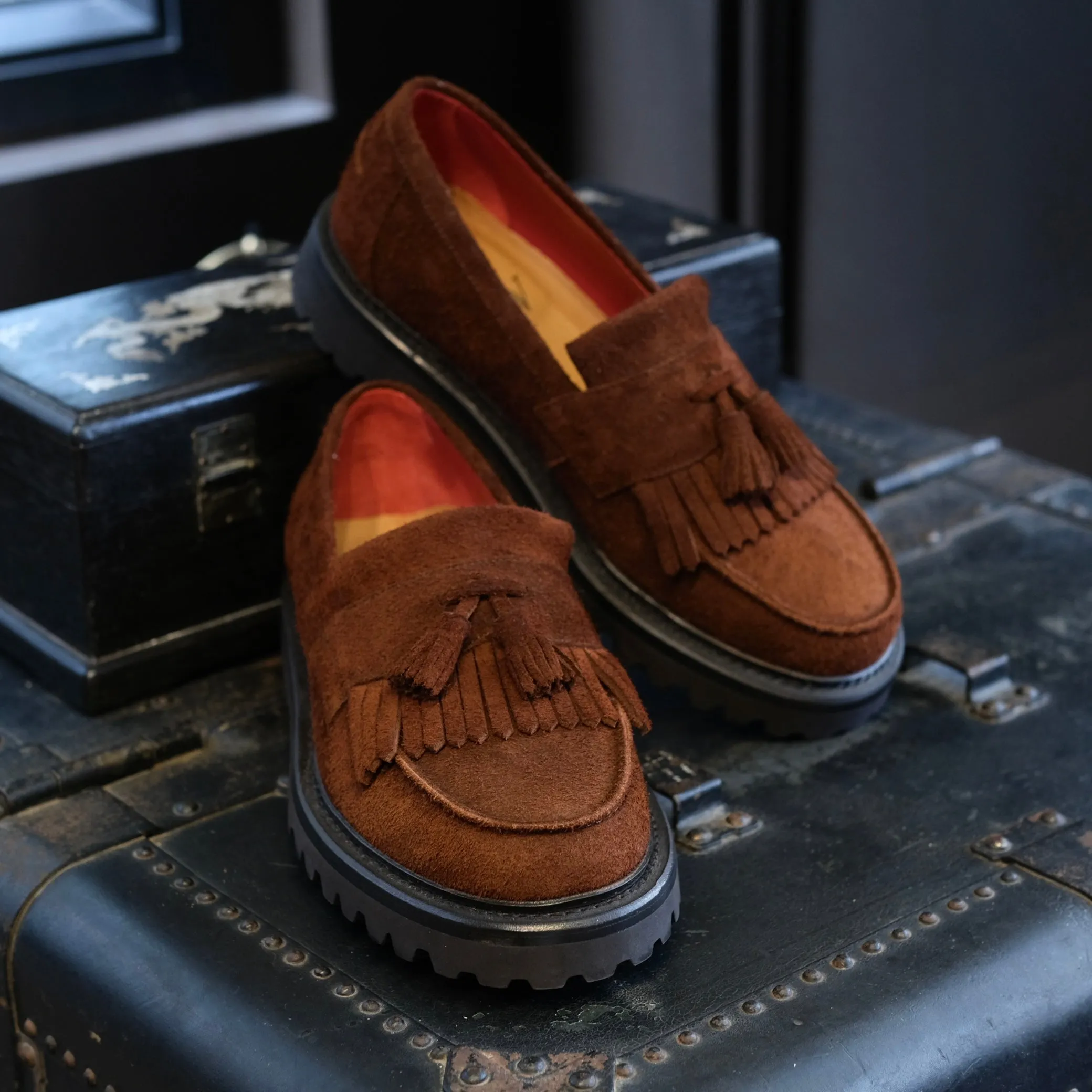 Blackstock & Weber Kiltie Loafer (Chestnut)