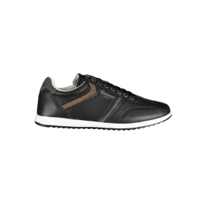 Carrera Sleek Black Eco-Leather Sneakers