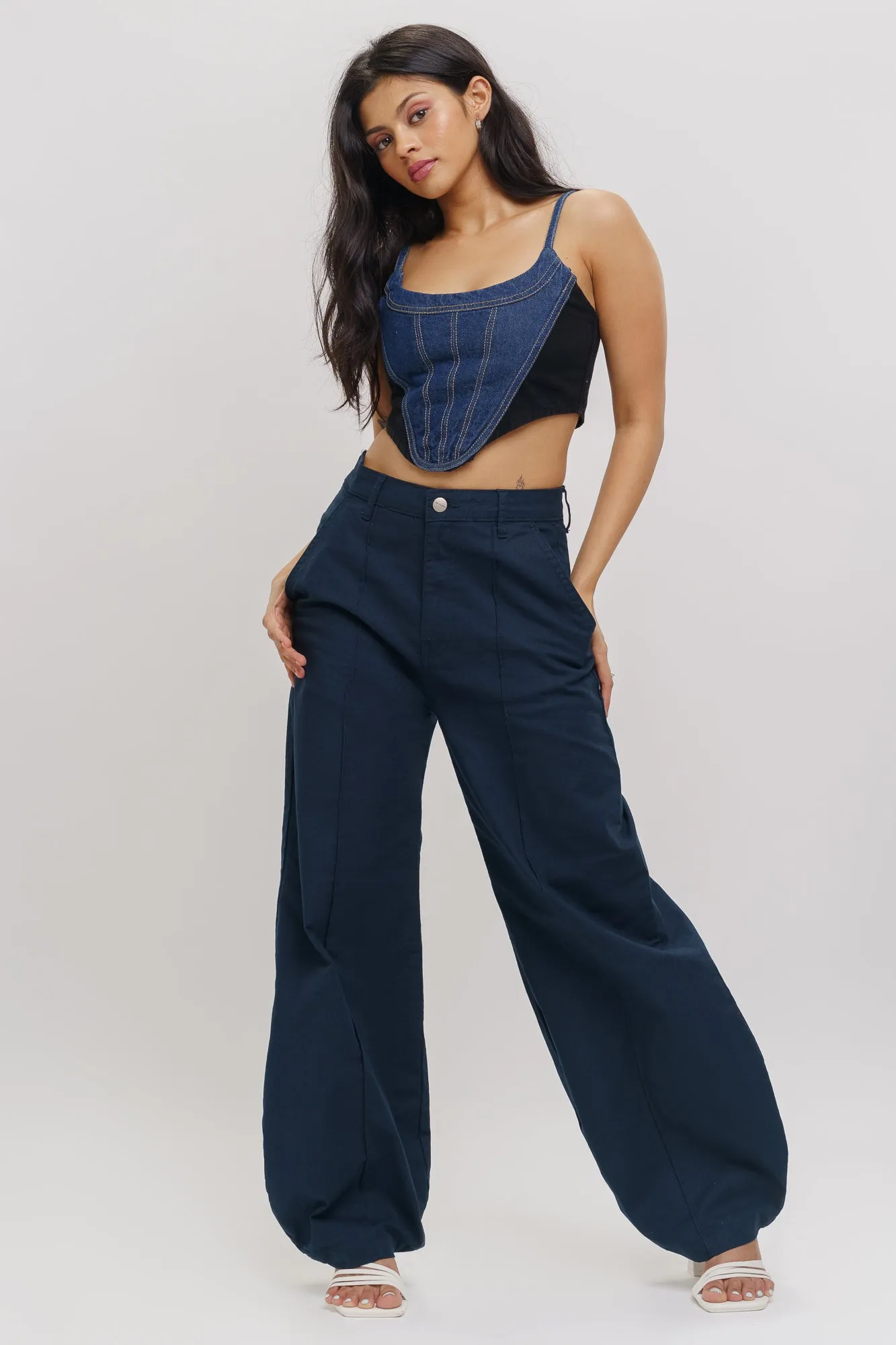 Dark Navy Ballon Pants