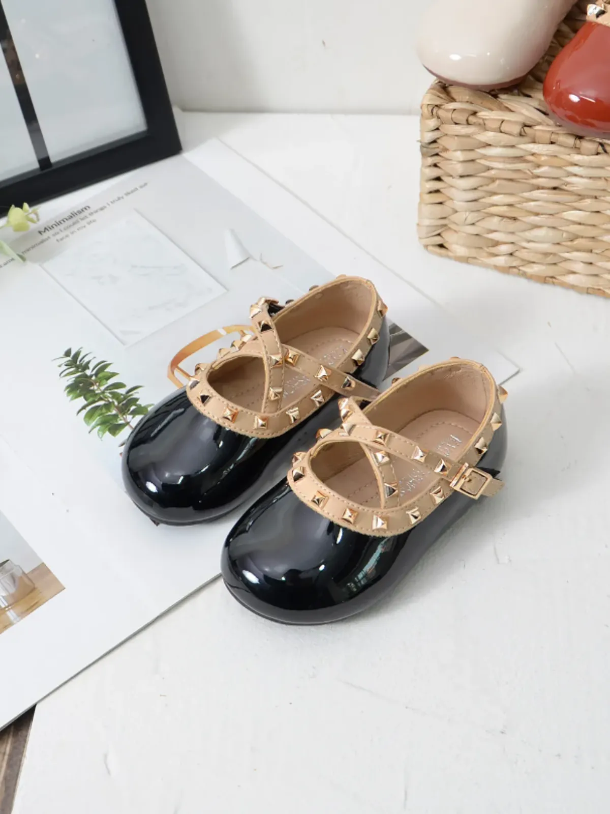 Deluxe Studded Princess Flats by Liv and Mia