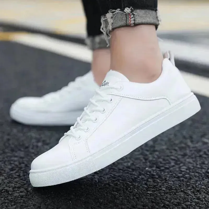 Elegant Summer PU Leather Casual Sneakers for Sneakers for Men