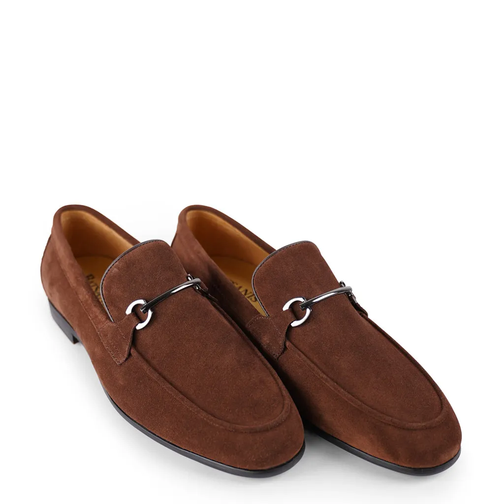 Ethan Brown Suede Loafers