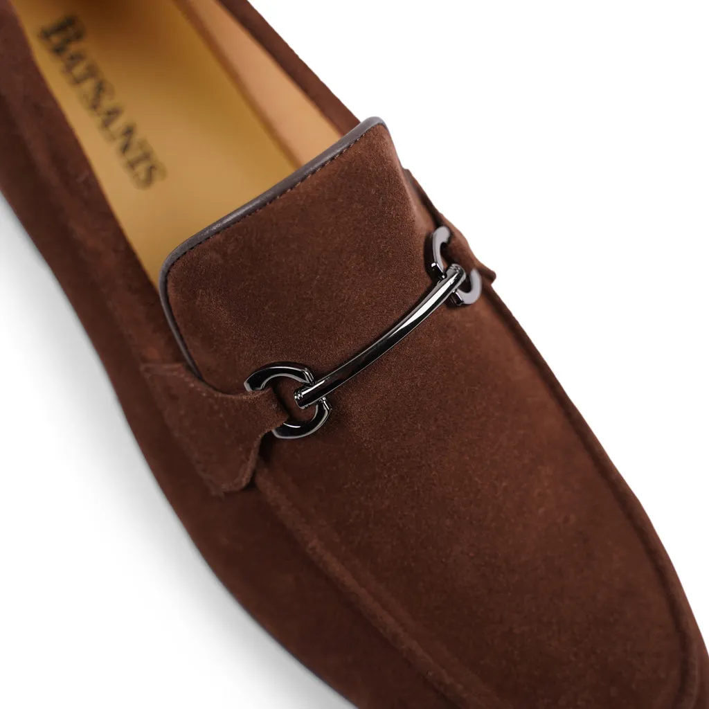 Ethan Brown Suede Loafers