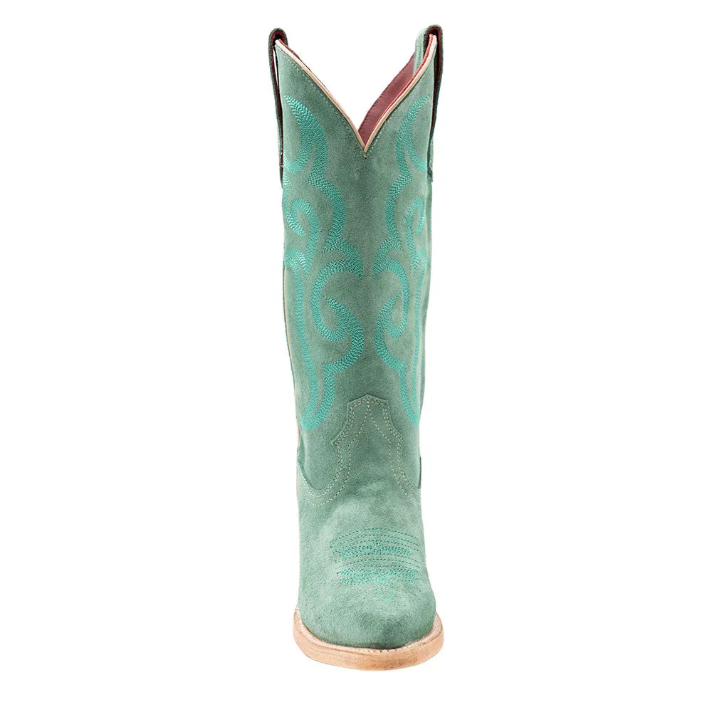 Ferrini Quinn Sea Foam Full Grain Leather Snipped Toe Cowboy Boots