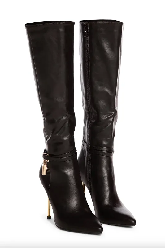 Grand Central Leather Gold Boots