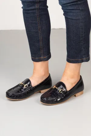 Ladies Snaffle Patent Loafers - Wrelton