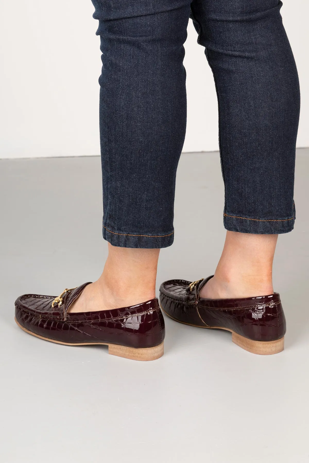 Ladies Snaffle Patent Loafers - Wrelton