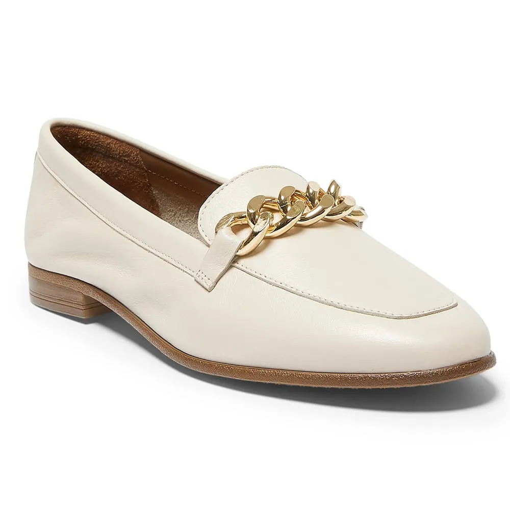 Lyla Loafer in Ivory Leather