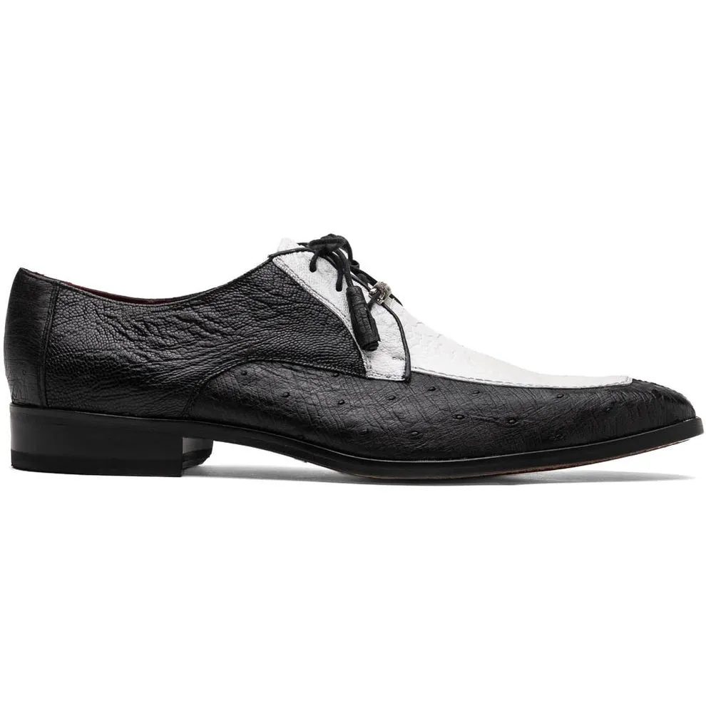 Marco Di Milano Andretti Men's Shoes Exotic Ostrich Leg Derby Oxfords (MDM1181)