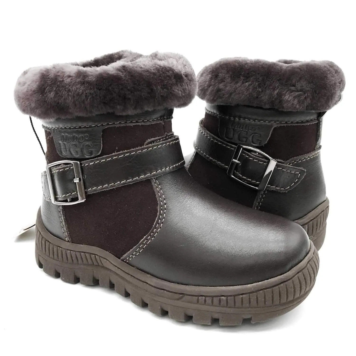 MUBO UGG Kids Boots with TPR Sole