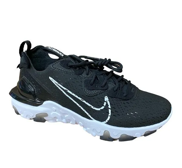 Nike scarpa sneakers da uomo React Vision CD4373 006 nero-bianco