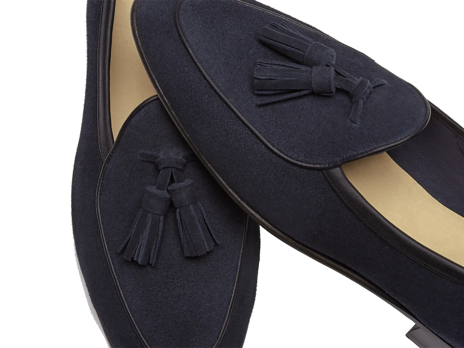 Sagan Classic Tassel Loafers in Midnight Navy Suede