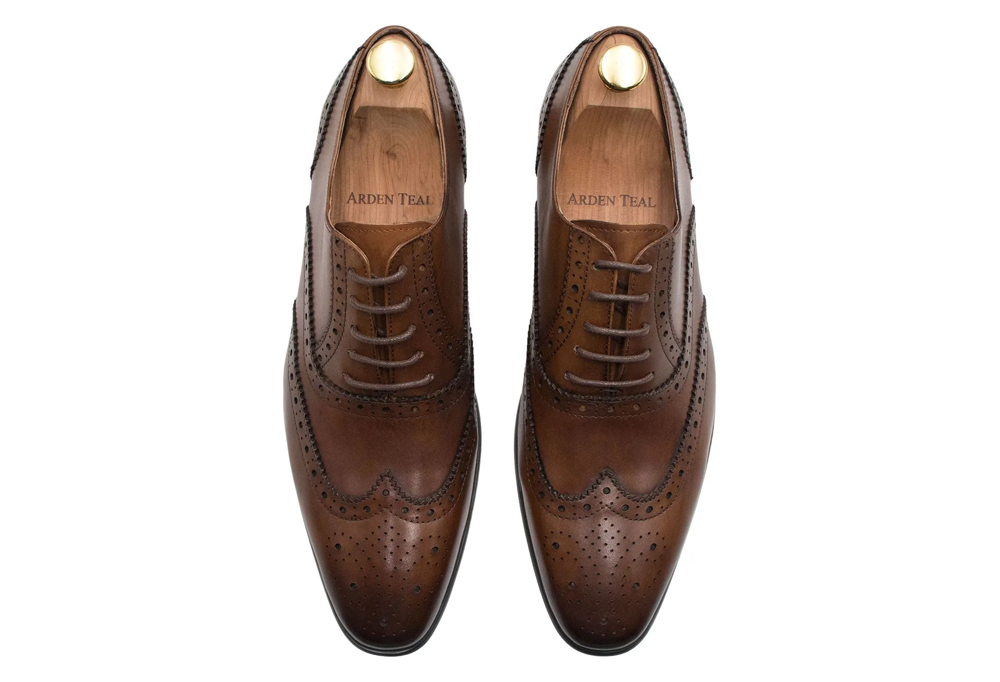 Salvador Wingtip Dark Chestnut Oxford