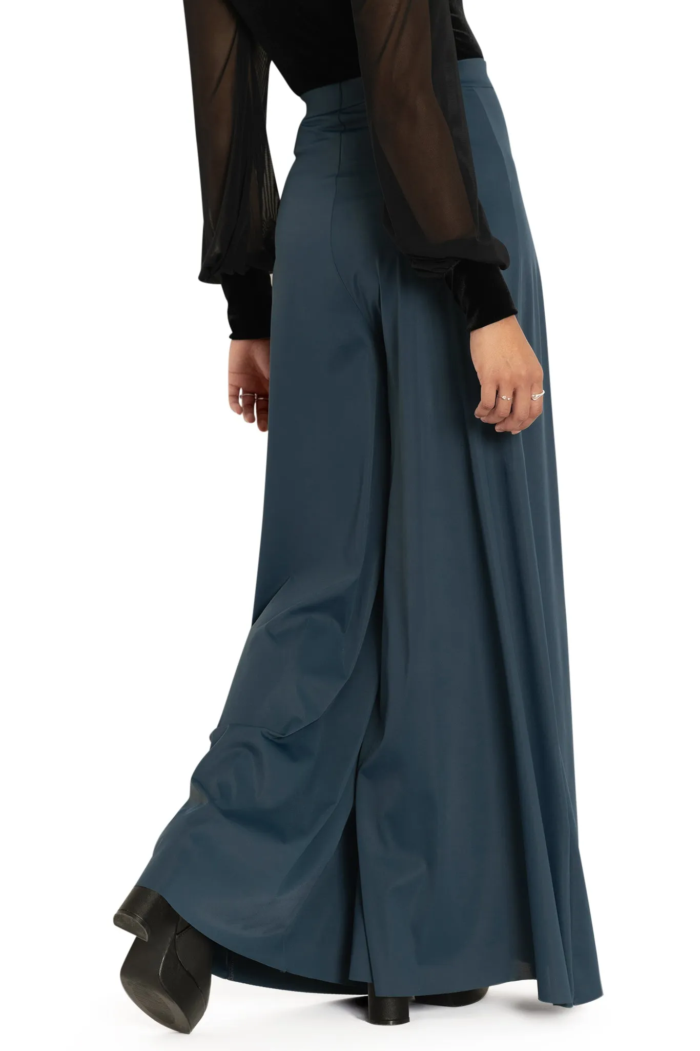 Sleek Teal Palazzo Pants