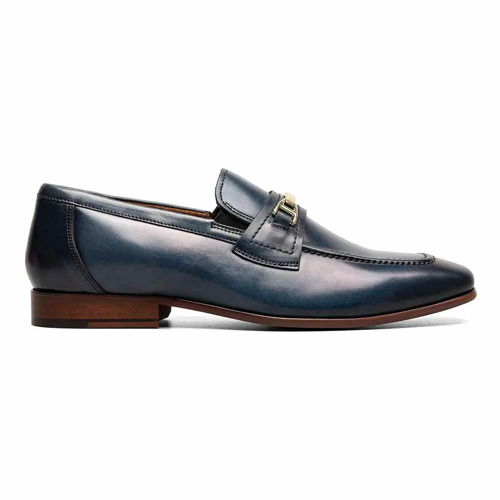 Stacy Adams Blue GLENDON Moc Toe Bit Slip On