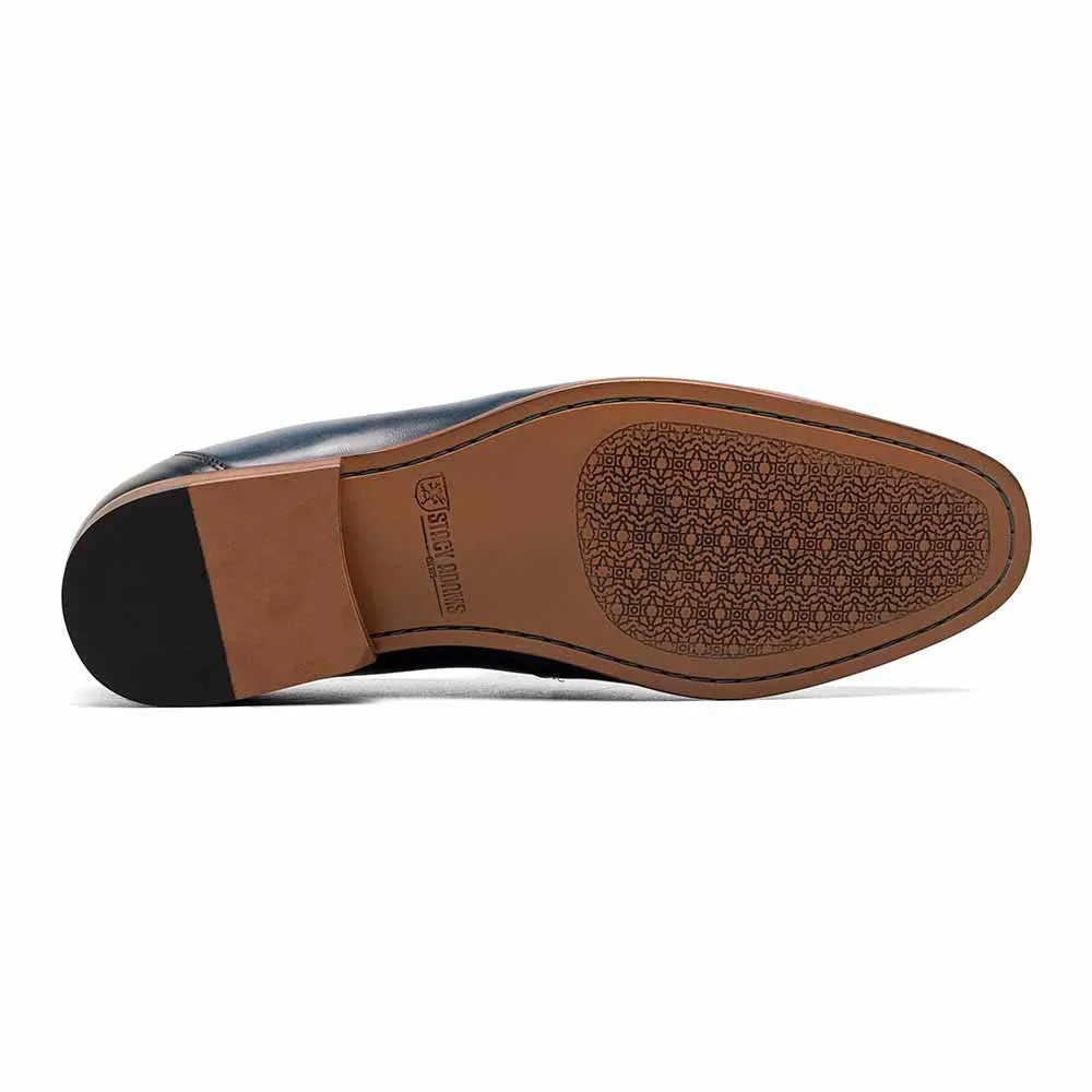 Stacy Adams Blue GLENDON Moc Toe Bit Slip On