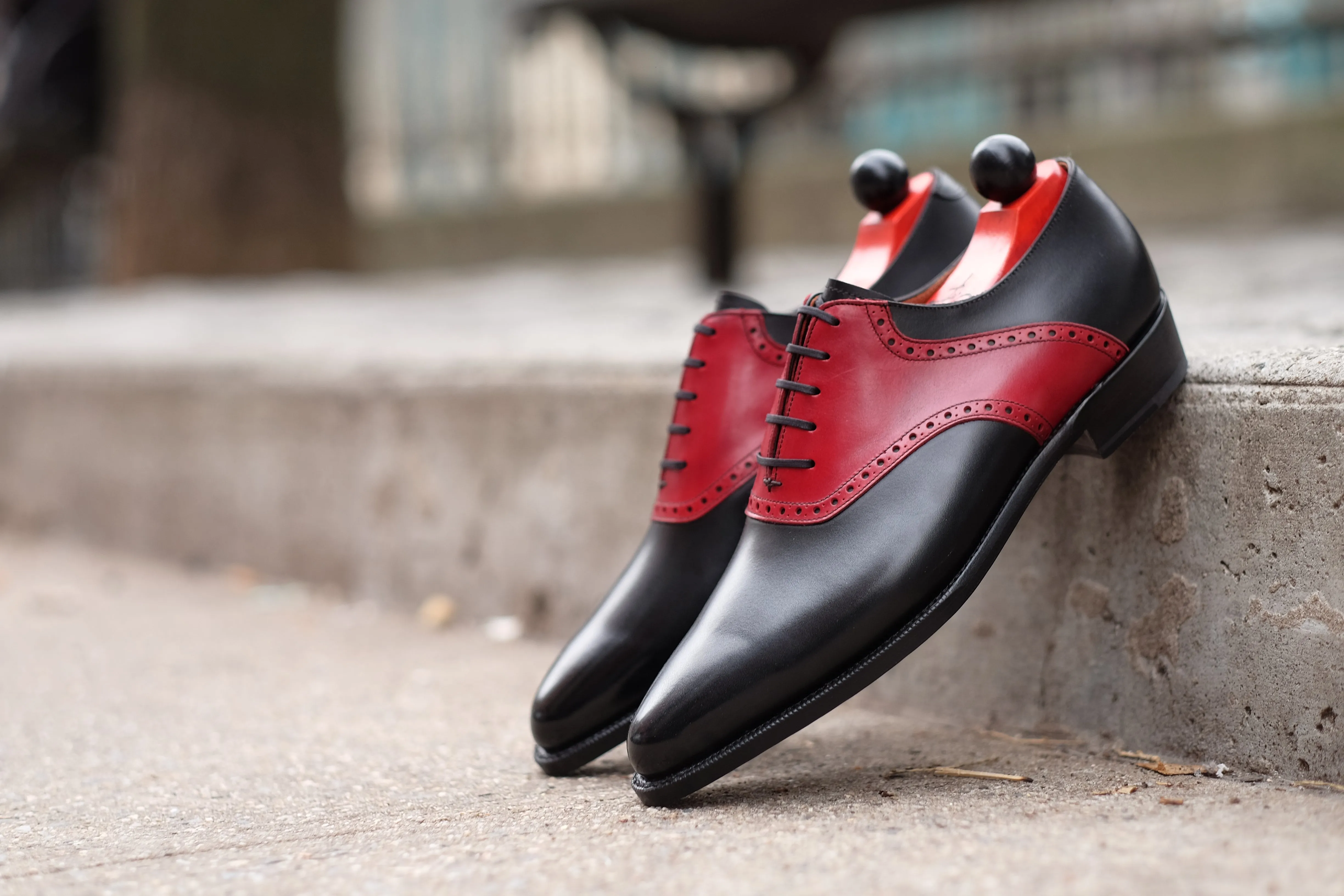 Stefano Redux - Black Calf / Red Calf