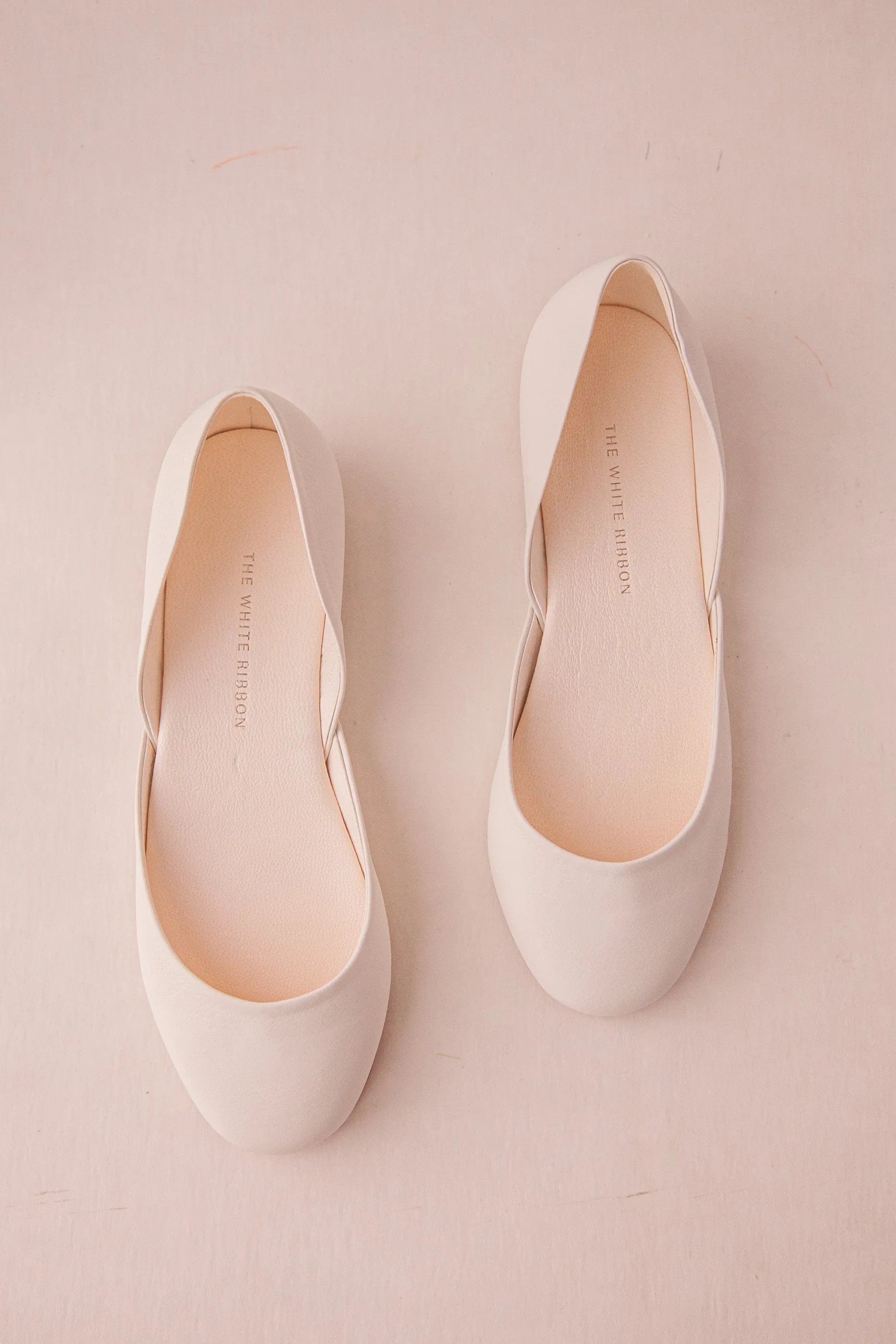 Thea - Light Ivory Ballet Flats