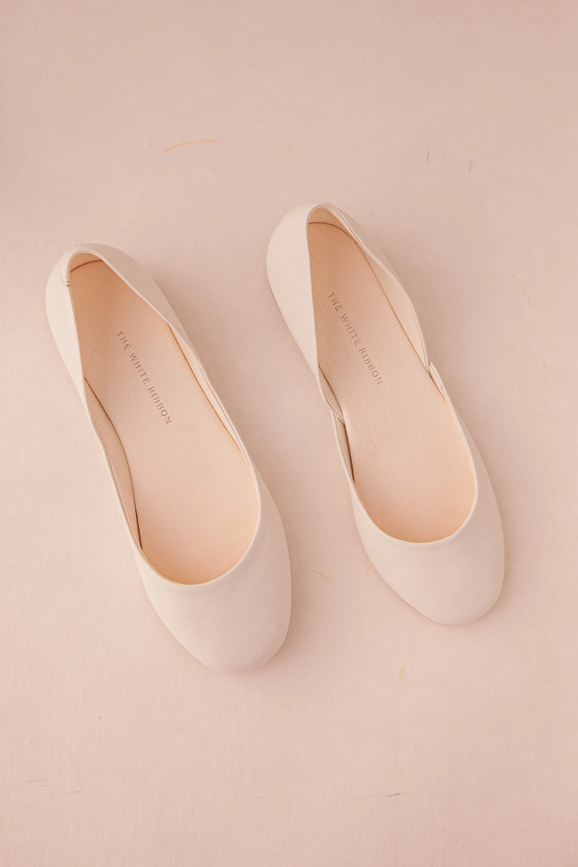 Thea - Light Ivory Ballet Flats