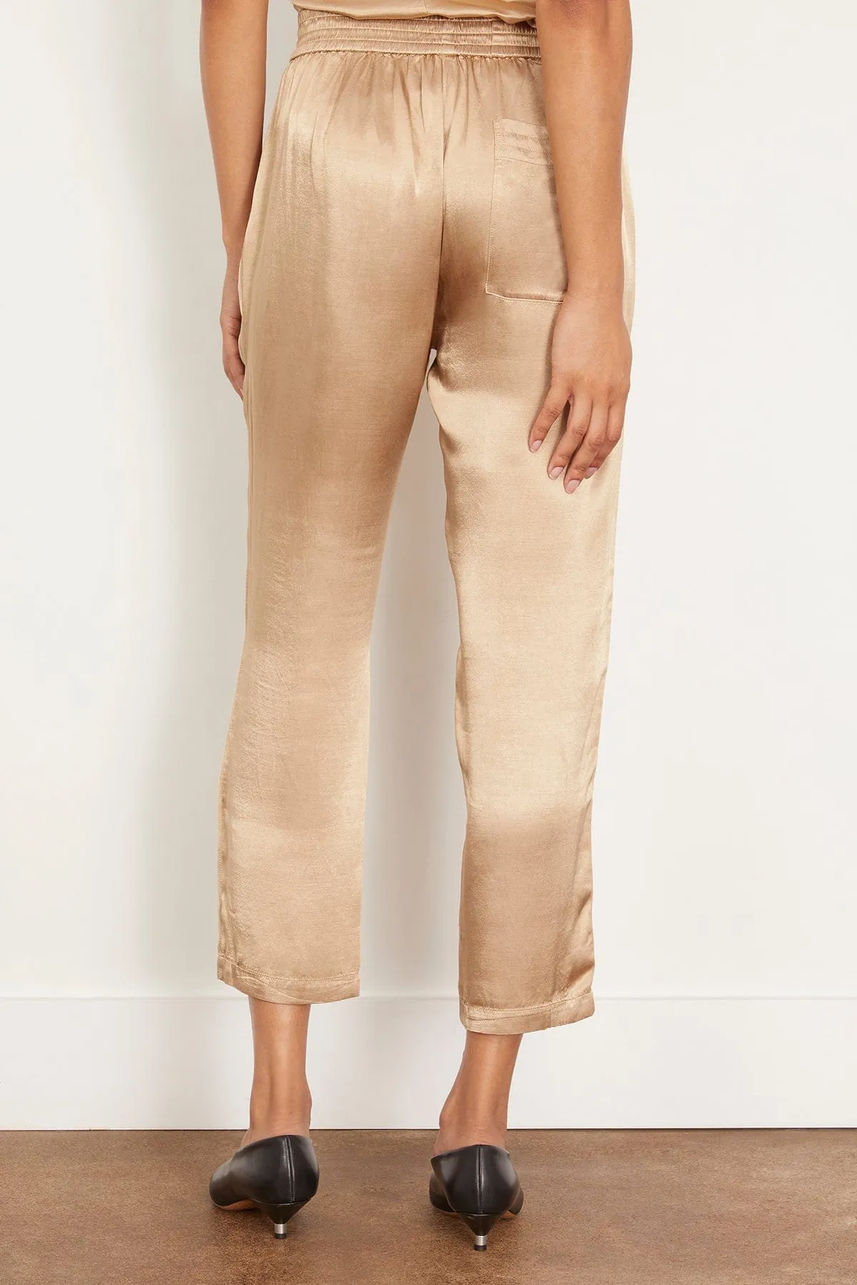 Trapunto Pant in Sand