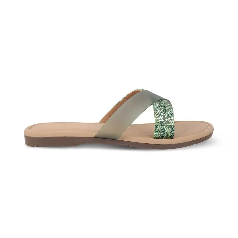 tresmode 240-SNEK GREEN SMART CASUAL FLATS EU/40 UK/7