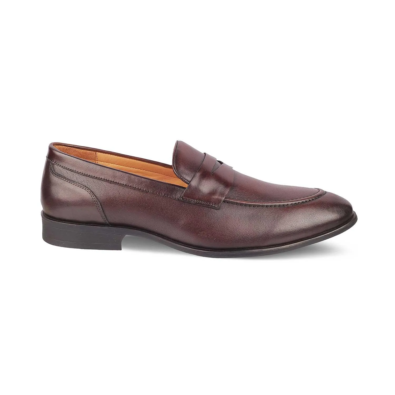 Tresmode Dawson Brown Men's Leather Penny Loafers