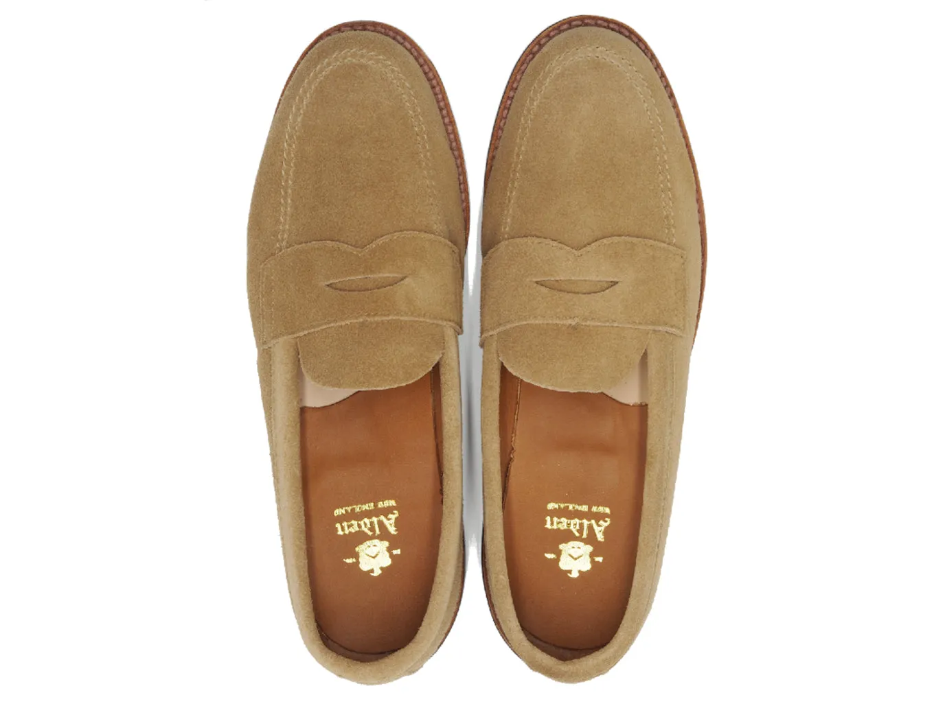 Unlined Khrone Penny Loafer Tan Suede