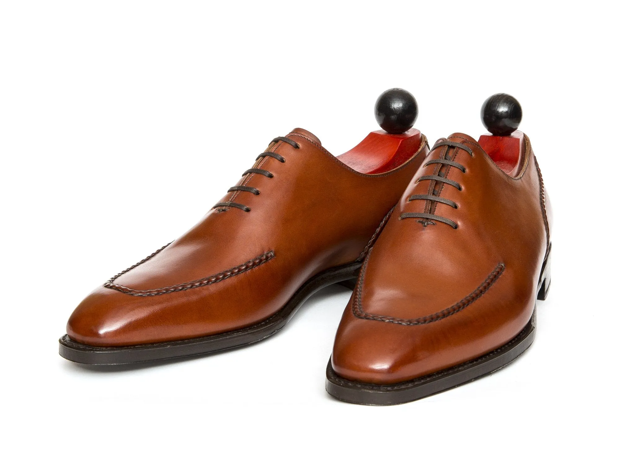 Whittier - MTO - Auburn Calf - LPB Last - Single Leather Sole