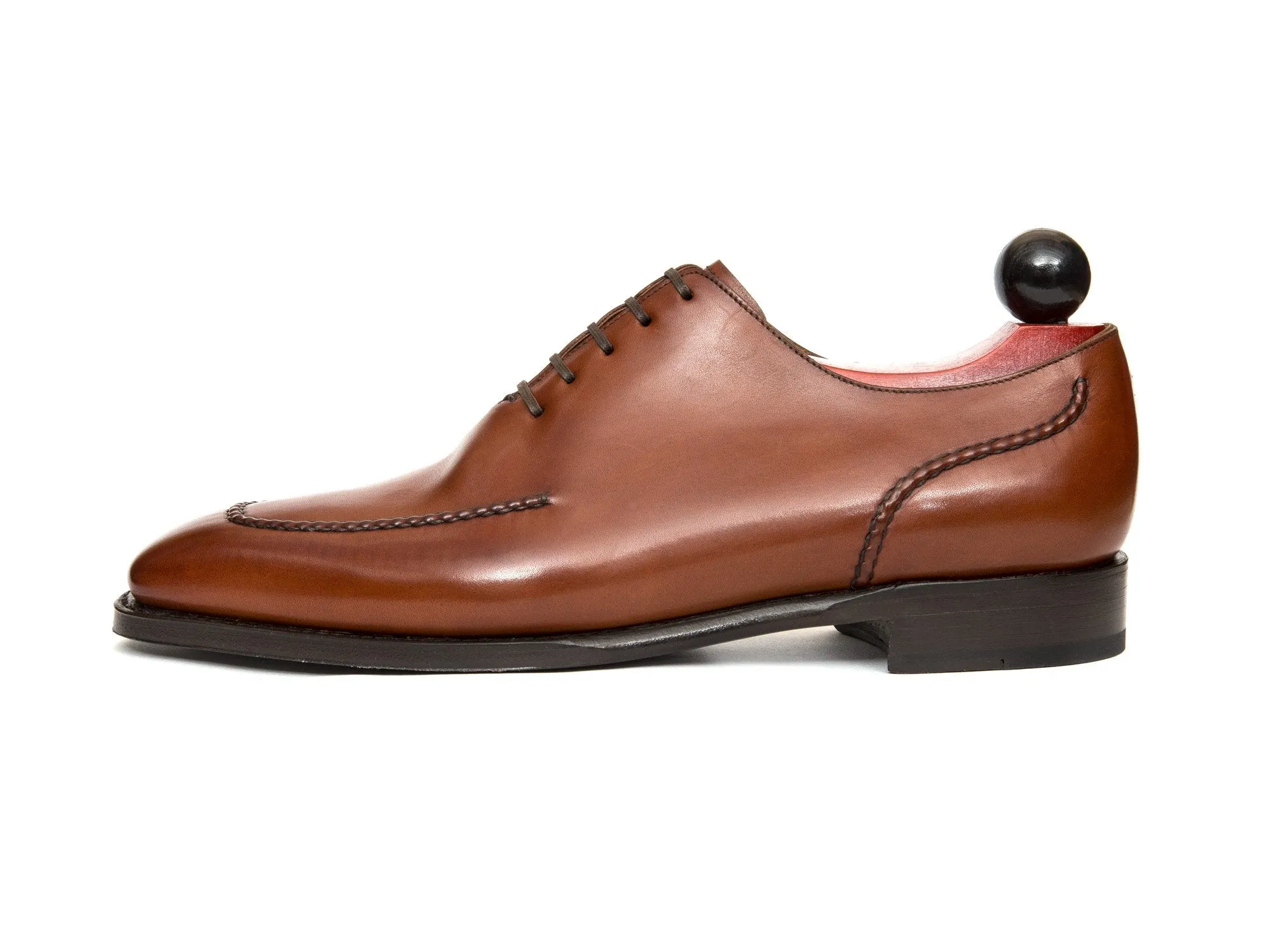 Whittier - MTO - Auburn Calf - LPB Last - Single Leather Sole