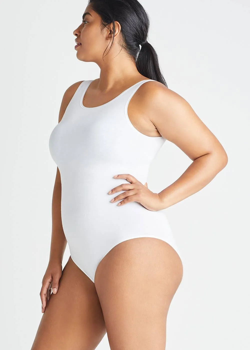 Yummie Cotton Seamless Ruby Shaping Full Back Bodysuit