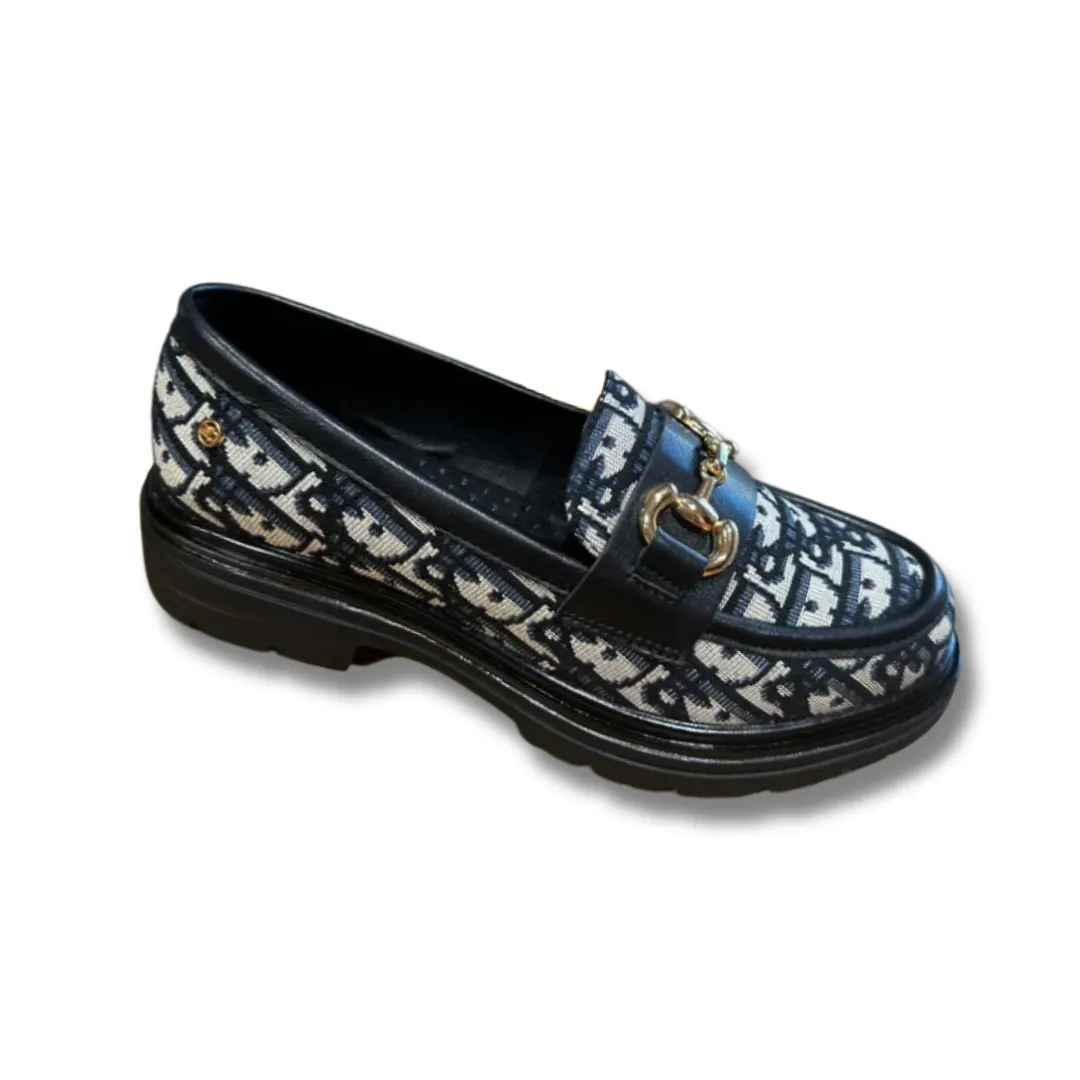 Zanni & Co Womens Shoe Loafer Wathba Ink Mix